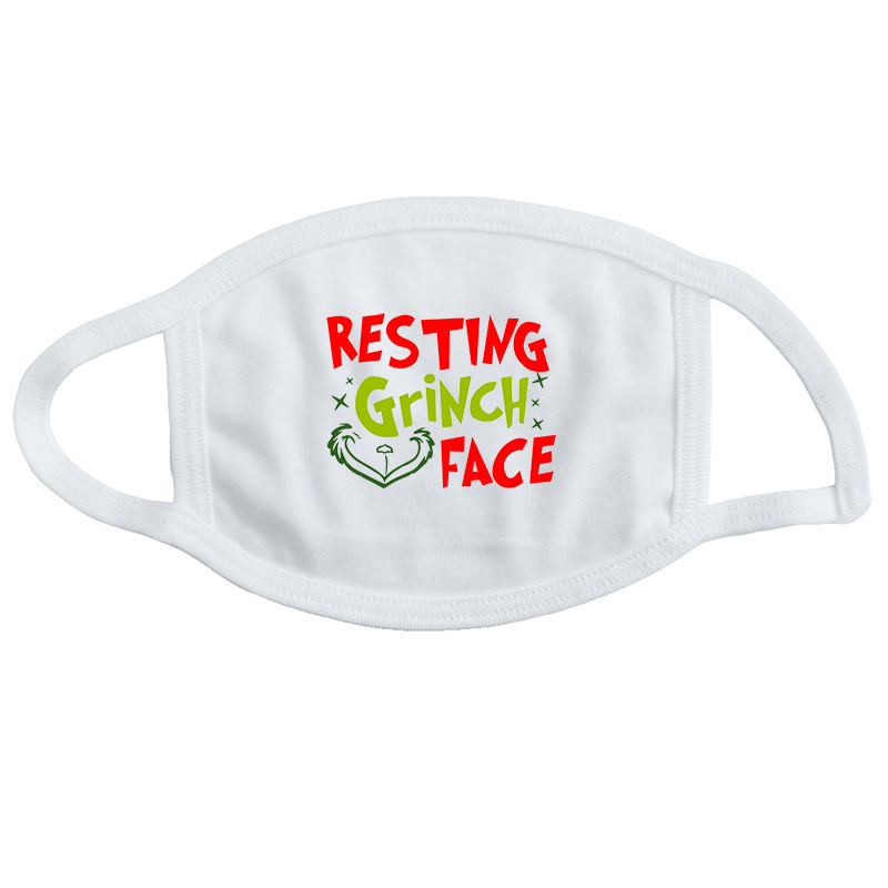 5PCS Christmas Grinch Patterned Masks Mouth Cover Ear Loop Mask